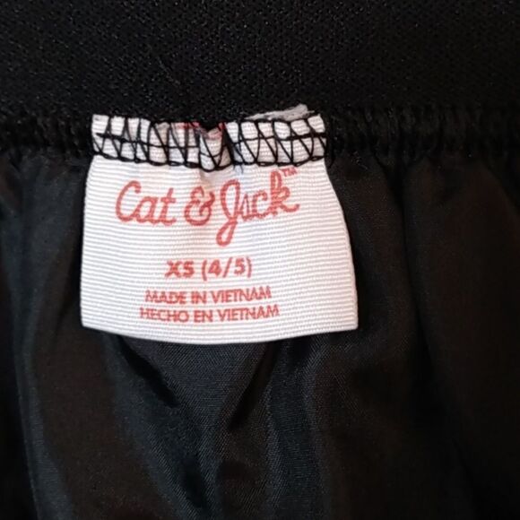 Cat & Jack Black and Orange Pleated Mini Skirt for Casual Outings - Picture 4 of 9